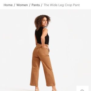Everlane Wide Leg Crop Pant